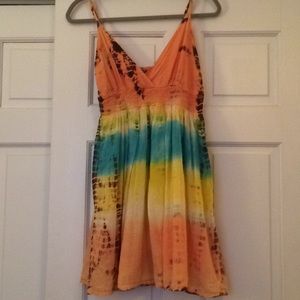 Tie dye hippy dress